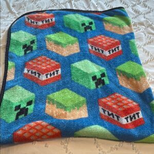 Minecraft Themed Blanket ~ small throw ~ plush